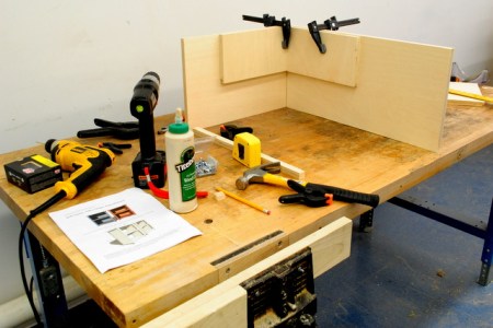 At work in the woodshop