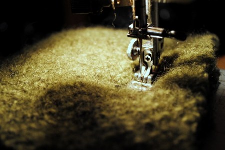 Sewing the pillow Sewing the pillow