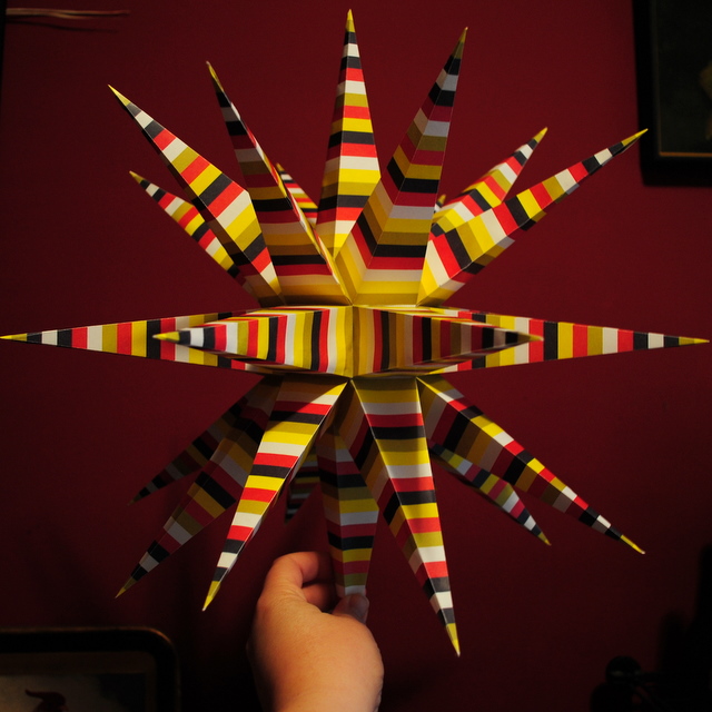 Finished Moravian star