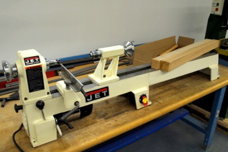 Wood lathe start