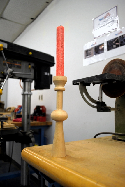 Finished candlestick