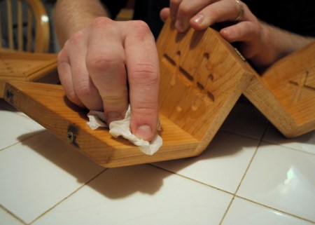 Prepare pascha mold Prepare pascha mold