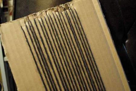 Cardboard loom Cardboard loom