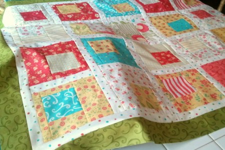 Finished quilt top
