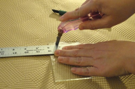 Cutting the glass Cutting the glass