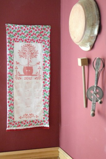 Calendar wall hanging Calendar wall hanging