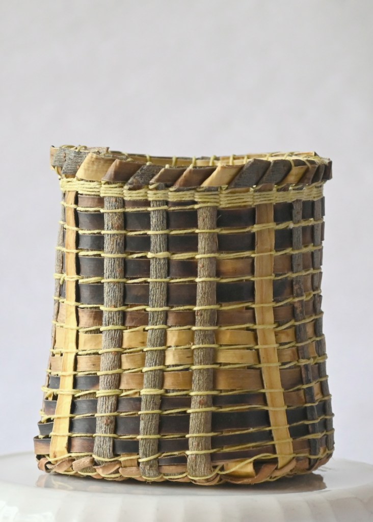 willow bark and waxed linen made with teacher Judy Zugish